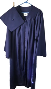 Jostens Cap & Gown Poly High School College Graduation Classic Concord 5'10-6' - Picture 1 of 4