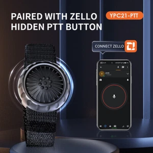 Controlador de interruptor de botón PTT compatible con Bluetooth para intercomunicador de voz Zello - Imagen 1 de 14