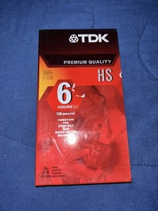 NEW TDK Premium Quality HS Blank VHS VCR Video Tape T-120 6 Hours SEALED - Picture 1 of 3