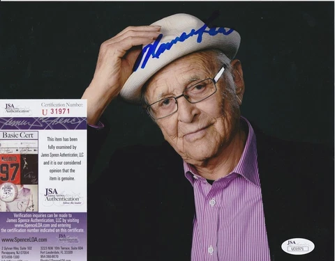 Norman Lear Signed 8x10 Photo JSA COA #U31971 All in the Family Sanford and Son Cover