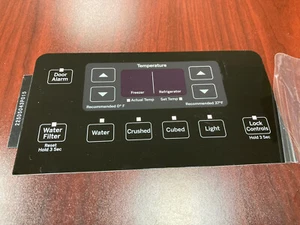 GE Fridge Interface, Overlay only, for WR55X20471/ WR55X30697/ WR55X11042, New - Picture 1 of 2