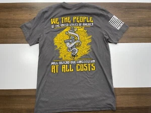 Nine Line Apparel M Gray Graphic Shirt We The People Defend Our Constitution - Picture 1 of 11