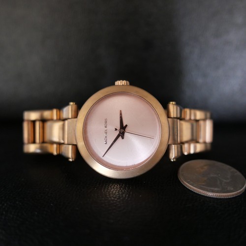 OROLOGIO da polso MICHAEL KORS tono oro rosa MK 3518 acciaio inox 6 5"!!!