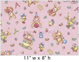 BTY Mary Engelbreit ME Mary's Cuties Allover Pink Cotton Fabric By The Yard - Picture 1 of 3