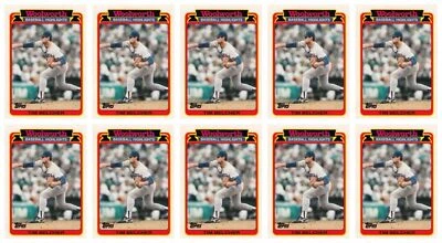 (10) 1989 Topps Woolworth Baseball Highlights #29 Tim Belcher Lot Dodgers - Изображение 1 из 2