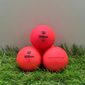 24 Wilson Duo Optix Pink Golf Balls 2 Dozen Pearl / A Grade - Picture 1 of 1