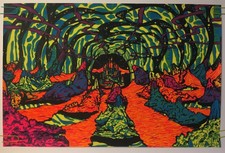Original Vintage Blacklight Poster 2000 Light Years 1970 Pin-up Velvet Retro 70s