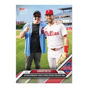 Shane Gillis Bryce Harper Phillies 1st Pitch 2024 MLB TOPPS NOW Card 224 Presale - Picture 1 of 2
