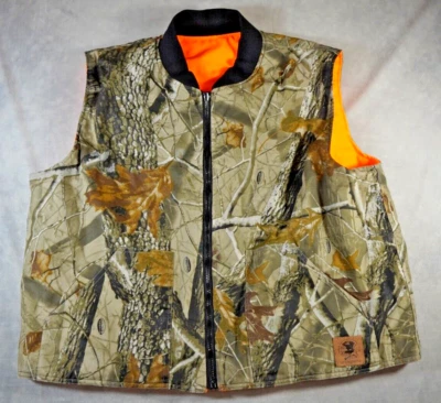 North American Hunting Club Mens Reversible Puffer Vest XL Realtree Hardwoods - Image 1 of 4