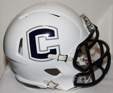 2018 UConn Huskies Custom Riddell Mini Helmet vs Boise State Cover