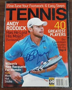Andy Roddick Signed 2005 Tennis Magazine Sined In Person 