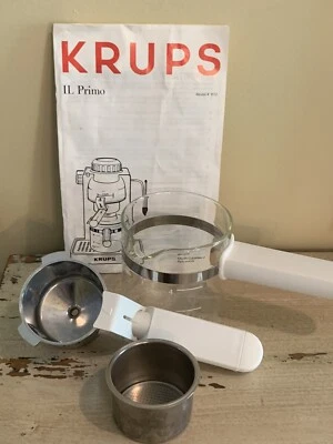 Krups IL Primo Modelo 972 Repuesto Jarra Filtro Cesta y Soporte Filtro Blanco Foto 1 de 4