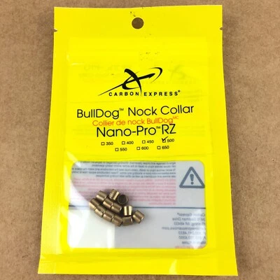 Carbon Express Bulldog Nock Collar Nano-Pro RZ Size 500, 1.3 Gr Pack of 12 50332 - Image 1 of 2