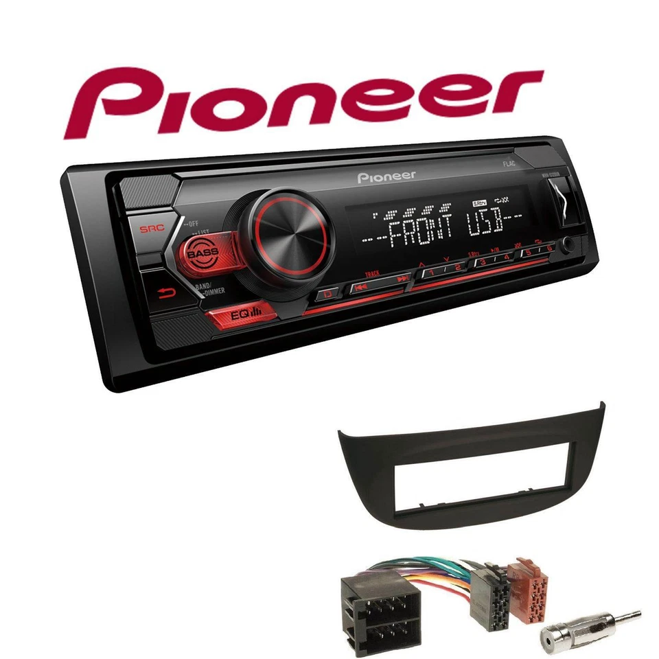Pioneer 1-DIN Autoradio USB AUX Android für Renault Twingo II 2007-2014 schwarz