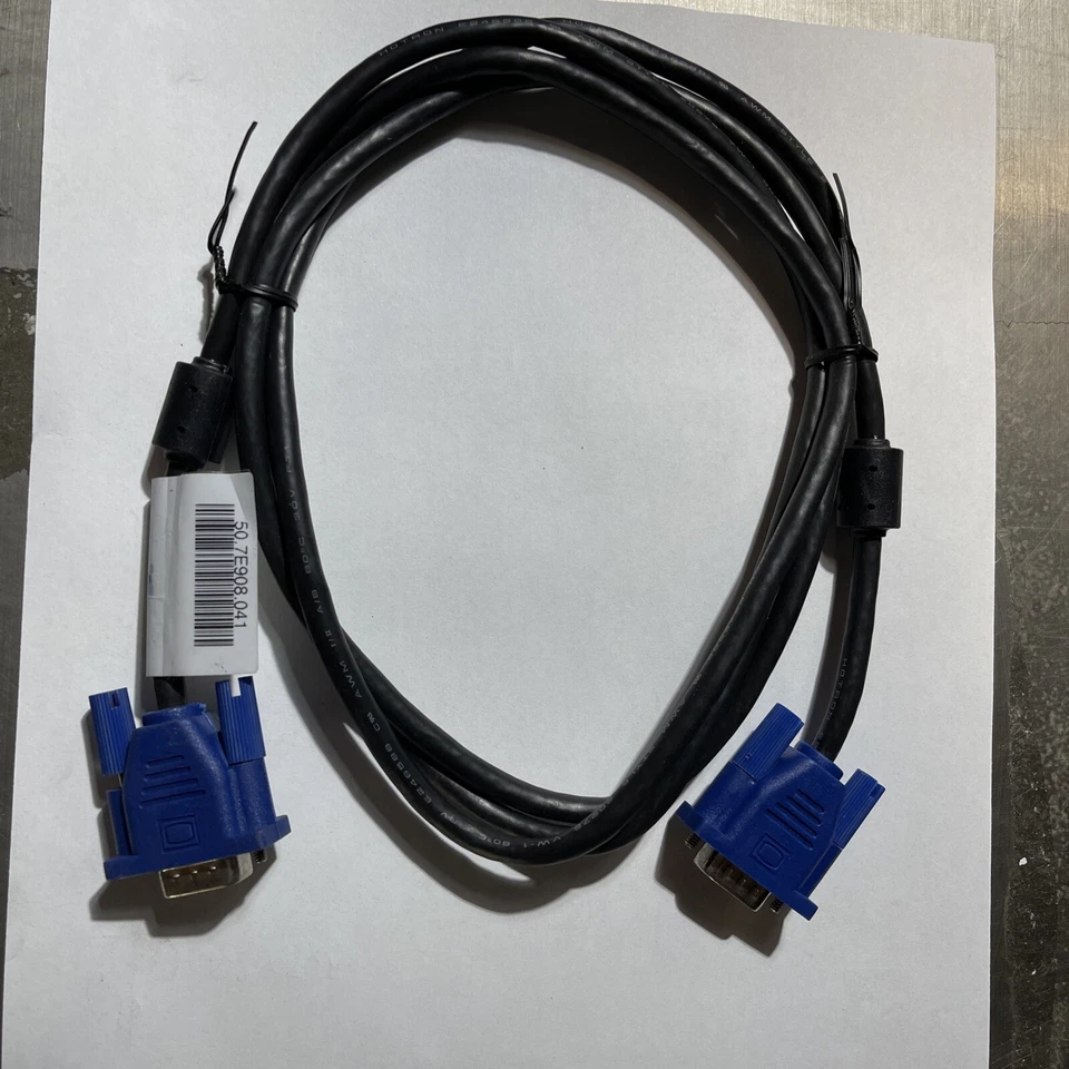 HOTRON VGA CABLE 6ft E101344 AWM STYLE 20276 VW-1 80C 30V Male To Male SPACE -VN