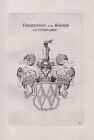 1830 Knitz Wappen coat of arms Heraldik heraldry Kupferstich engraving