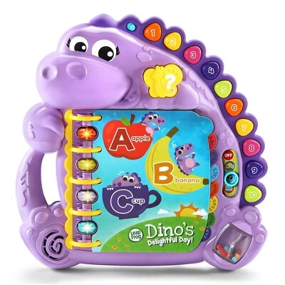 Dino's Delightful Day Alphabet Book Purple - Image 1 of 4