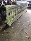 c1890 porch balustrade 100” x 27” x 7.5” HUGE BEEFY urn style spindle 15.5 x 5.5