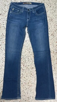 Pantalones de mezclilla Big Star Hazel corte curvilíneo para mujer bordados talla 30L (30x32 real) Foto 1 de 4