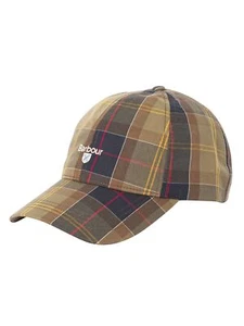 Barbour Men's Tartan Sports Baseball Cap, Green