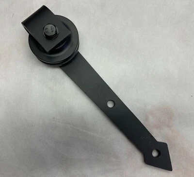 Herrajes para puertas de granero pieza de repuesto percha de rodillos superior hierro fundido negro 11" Foto 1 de 3