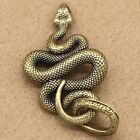 Brass metal snake shape keychain handmade key marking tool Cobra outdoor pendant