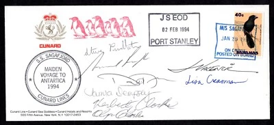 BAHAMAS 1994 SEAFORD'S VOYAGE TO ANTARCTICA OFFICIAL ENVELOPE ON S.S. SAGAE - Image 1 of 2