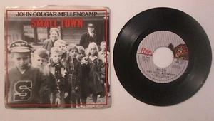 John Cougar Mellencamp Small Town b/w Acoustic Version 45 7" - Picture 1 of 3