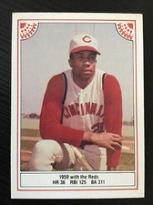 1983 ASA Frank Robinson - Red Border #3 - Cincinnati Reds - HOF