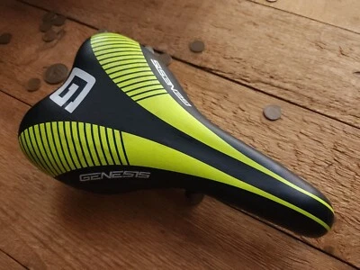 Used / Genesis / Yellow w/ White / Bike Saddle - Image 1 of 4