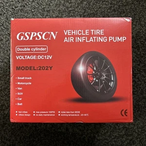 GSPSCN Heavy Duty Tyre Inflator, Dual Cylinders, 150PSI, 12v - Picture 1 of 5