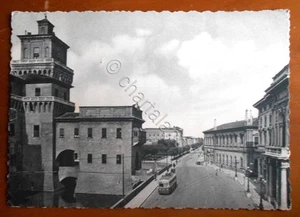Cartolina Ferrara - Castello e viale Cavour - 1950 - Picture 1 of 2