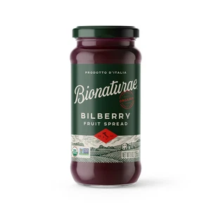 Organic Bilberry Fruit Spread - Jelly Organic, Non-Gmo, USDA Certified, No Sugar - Picture 1 of 12