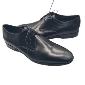 Zapatos de vestir Salvatore Ferragamo 2 ojales Gibson negros Oxford talla 12 EE nuevos - Imagen 1 de 13