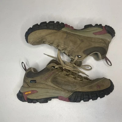 Vasque Talus Trek Waterproof Hiking Shoes Womens Size 8M Tan Brown Pink 7433 - Image 1 of 4