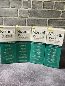 Nizoral Psoriasis Relief Cream 4 Fl Oz Lot of 4! Fast Acting To Relieve Itching - Picture 1 of 5