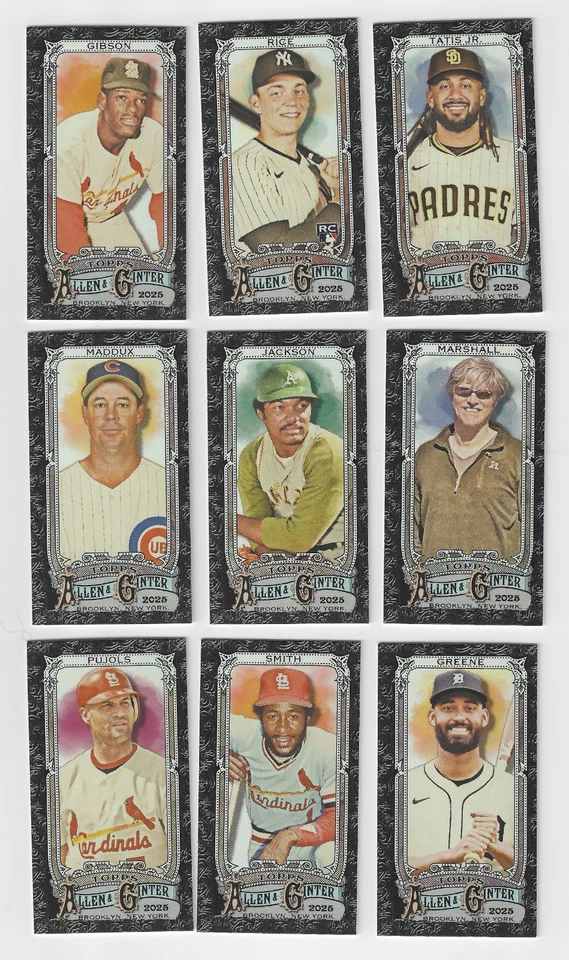 Mini borde negro Topps Allen & Ginter 2025 elige a tu jugador completa tu conjunto Foto 1 de 1