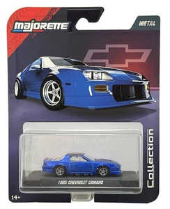 MAJORETTE COLLECTION 1985 CHEVROLET CAMARO BLUE WITH ACRYLIC CASE 1:64 NEW MODEL - Picture 1 of 6