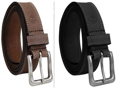 Cinturón de cuero genuino Timberland para hombre - clásico, informal cinturón de vestir diario Foto 1 de 4