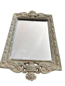 Ornate beige Tone Rectangular Wall Mirror Decorative Frame SKU 7976 - Bild 1 von 7
