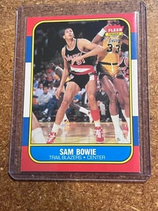 Baloncesto Fleer 1986-87 edición Premier # 13 Sam Bowie (Kareem Abdul Jabbar) - Imagen 1 de 4