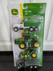 John Deere Construction Farm Vehicles Gift Set 4 Pk #LP76864 Scale 1/64 TOMY - Picture 1 of 4
