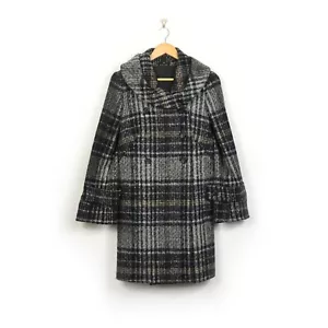 Cappotto MAX MARA STUDIO lana/mohair a quadri 10 UK I 42 - Foto 1 di 15
