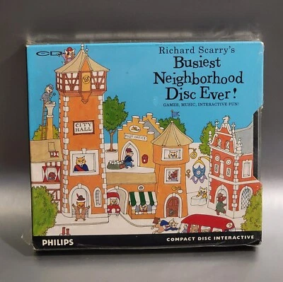 Richard Scarry's Busiest Neighborhood Disc Ever Philips CD-I (BLUE) FACTORY SEAL - Image 1 of 2