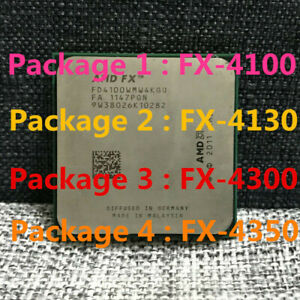 AMD FX-4100 FX-4130 FX-4300 FX-4350 CPU Quad-Core Socket AM3+ Processor