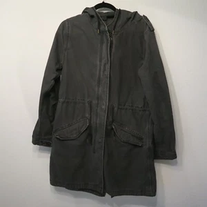 MAISON SCOTCH Neige L Women Outdoor 3 in 1  Hooded Parka Jacket Grey Coat Liner - Picture 1 of 21
