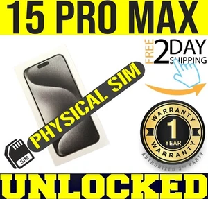 APPLE IPHONE 15 PRO MAX 256GB BIAŁY (ODBLOKOWANY) ✅FIZYCZNA TACA SIM ✅❖ ZAPIECZĘTOWANY❖ - Zdjęcie 1 z 2