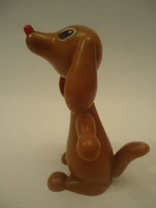 Vintage German Kohler Rare Friction Plastic Dog Toy Figurine 60s Köhler DDR  - Picture 1 of 9