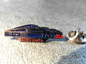 RARE PINS PIN'S - TRAIN TGV RECORD DU MONDE DE VITESSE - Signé BIJOUX EN FRANCE - Imagen 1 de 3