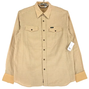 Camisa Rocawear Para Hombre L Amarillo Blanco Algodón Cheque 2 Bolsillos Mangas Largas Nueva con Etiquetas - Imagen 1 de 9